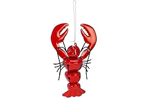 Beachcombers Lobster Jingle Bell Christmas Xmas Ornament Red
