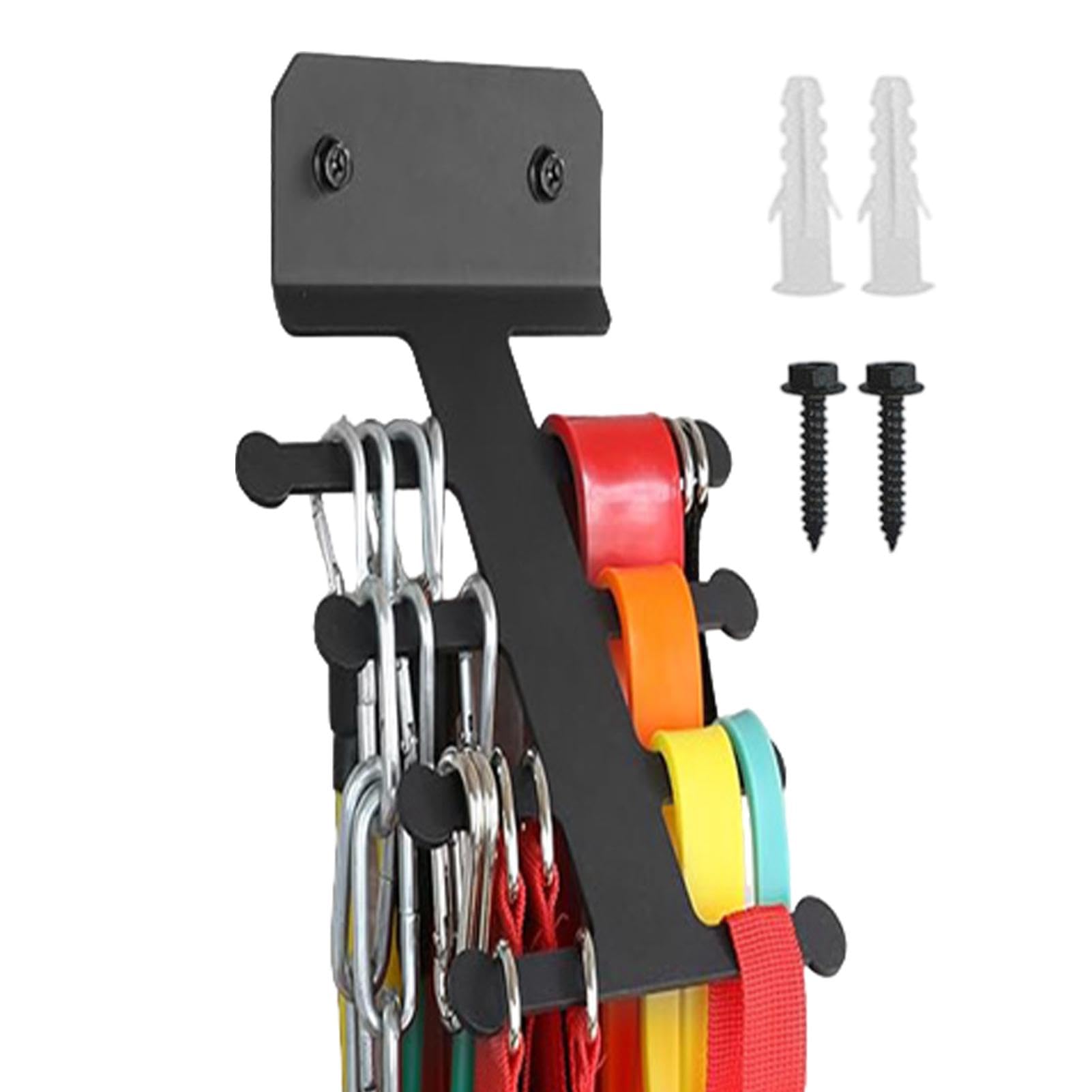Resistance Band Organizer Hanger - Wall Mounted Gym Equipment Rack | Band Storage Hanger | Resistance Bands Organizer Rack | Gym Accessory Storage For Home, Gym, Living Room, Bedroom, Garage