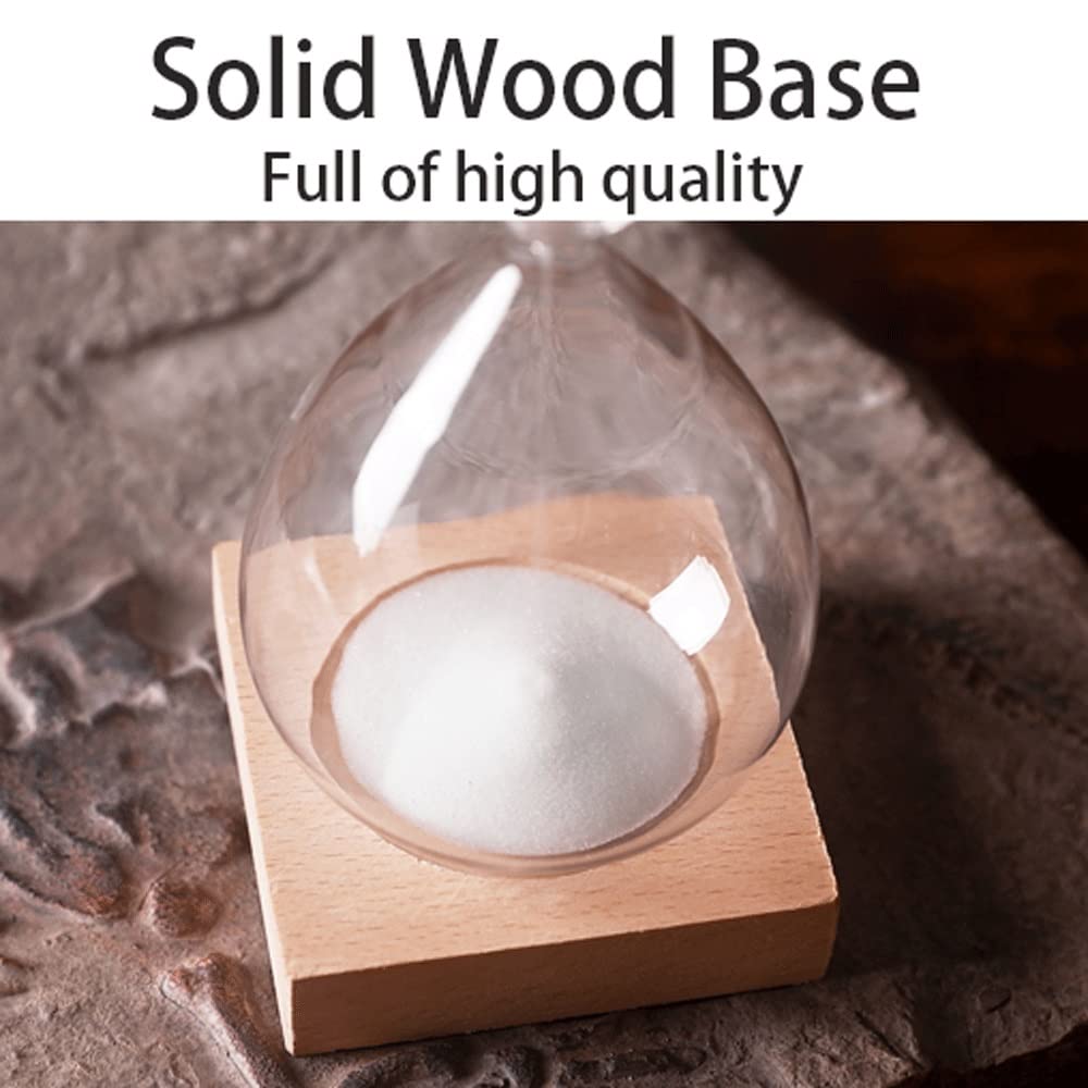 Reloj de Arena de Madera de 10/30/60 Minutos, Moderno ，Reloj de Arena(Wit,30 Minutes(20 * 8cm))