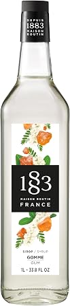 1883 Maison Routin Premium Gomme Syrup, 1 Litre Glass Bottle