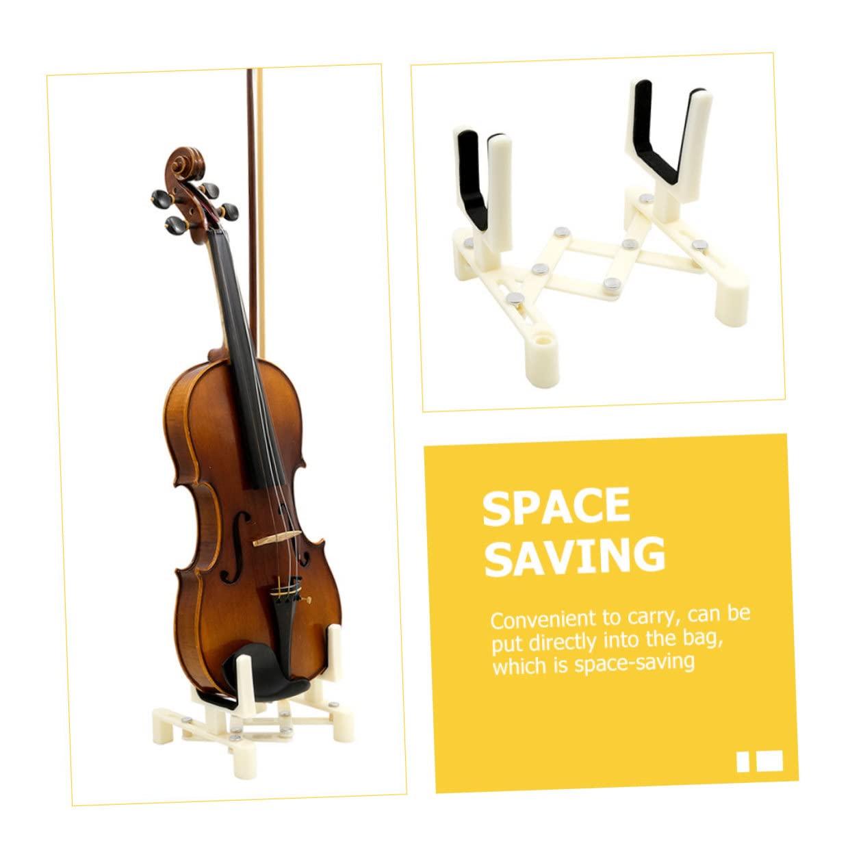 ibasenice 2pièces Support Pliant Pour Violon Étagère Affichage Pratique Et Pour Maison Et Salle De Musique