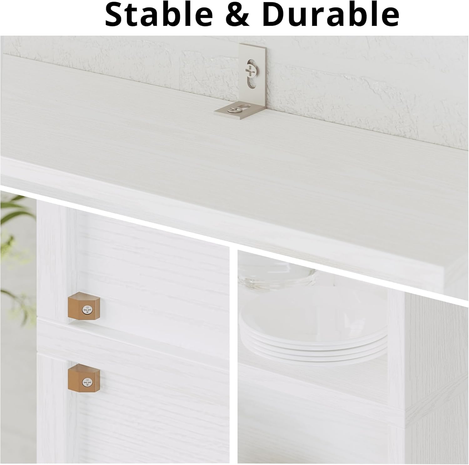 IRONCK Bücherregal mit 2 Türen, Standregal mit 5 Ebenen, Industriestil Bücherschrank, Vitrinenschrank Aufbewahrungsregal für Arbeitszimmer, Büro, Wohnzimmer, Schlafzimmer, Weiß