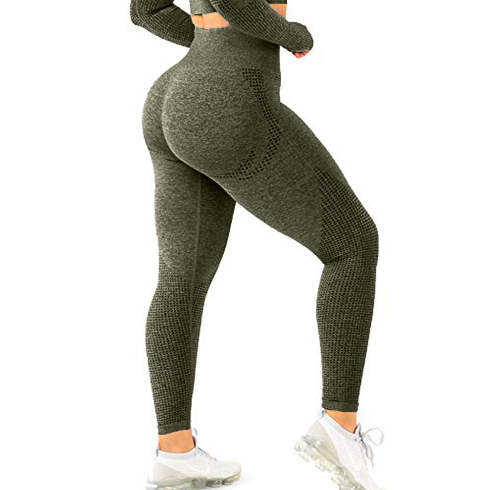 SENBANWomen's High Waisted Leggings Seamless Workout Gym Yoga Pants Vital Tummy Control Activewear Tights