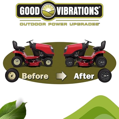 Miniatura 2 de Good Vibrations Wheelies Nitro Series - Fundas para ruedas de tractor y carrito de golf, ajuste a presión en el borde, 8 pulgadas de diámetro