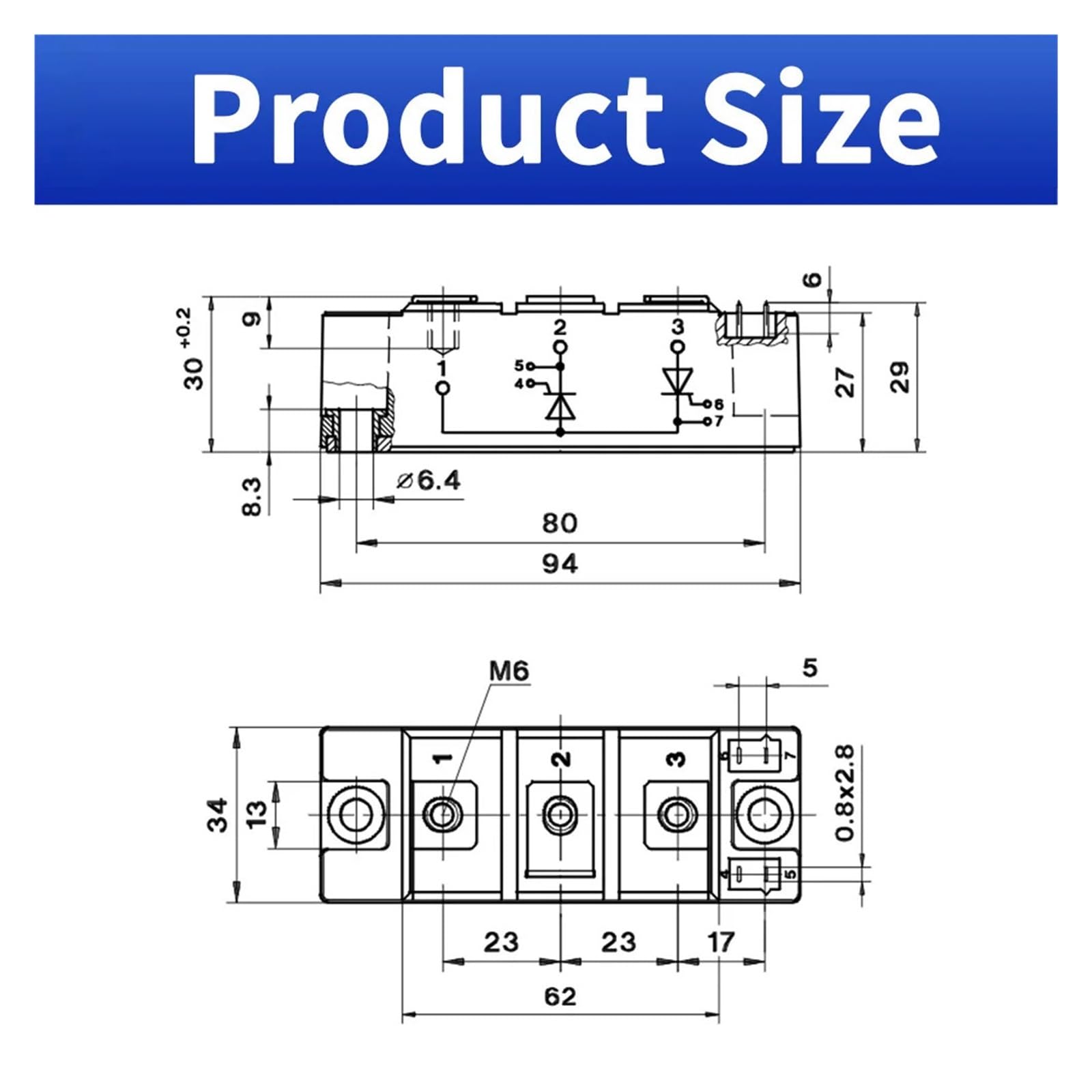 SKKT162/16E Modulo raddrizzatore raddrizzatore Controllato al silicio del convertitore di frequenza e modulo IGBT Inverter