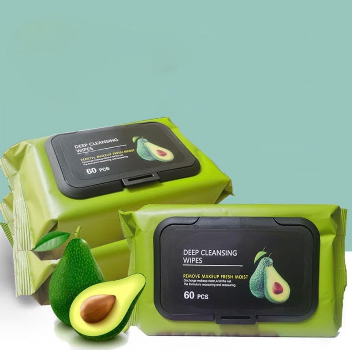 Spitomex Avocado Moisturizing Deep Cleasing Wipes || Makeup Remover Facial Wipes || Cucumber & Vitamin E Makeup Remover Wipes Hydrating, Refreshing, Soothing (Pack Of 1) (Makeup Wipes)-image-47