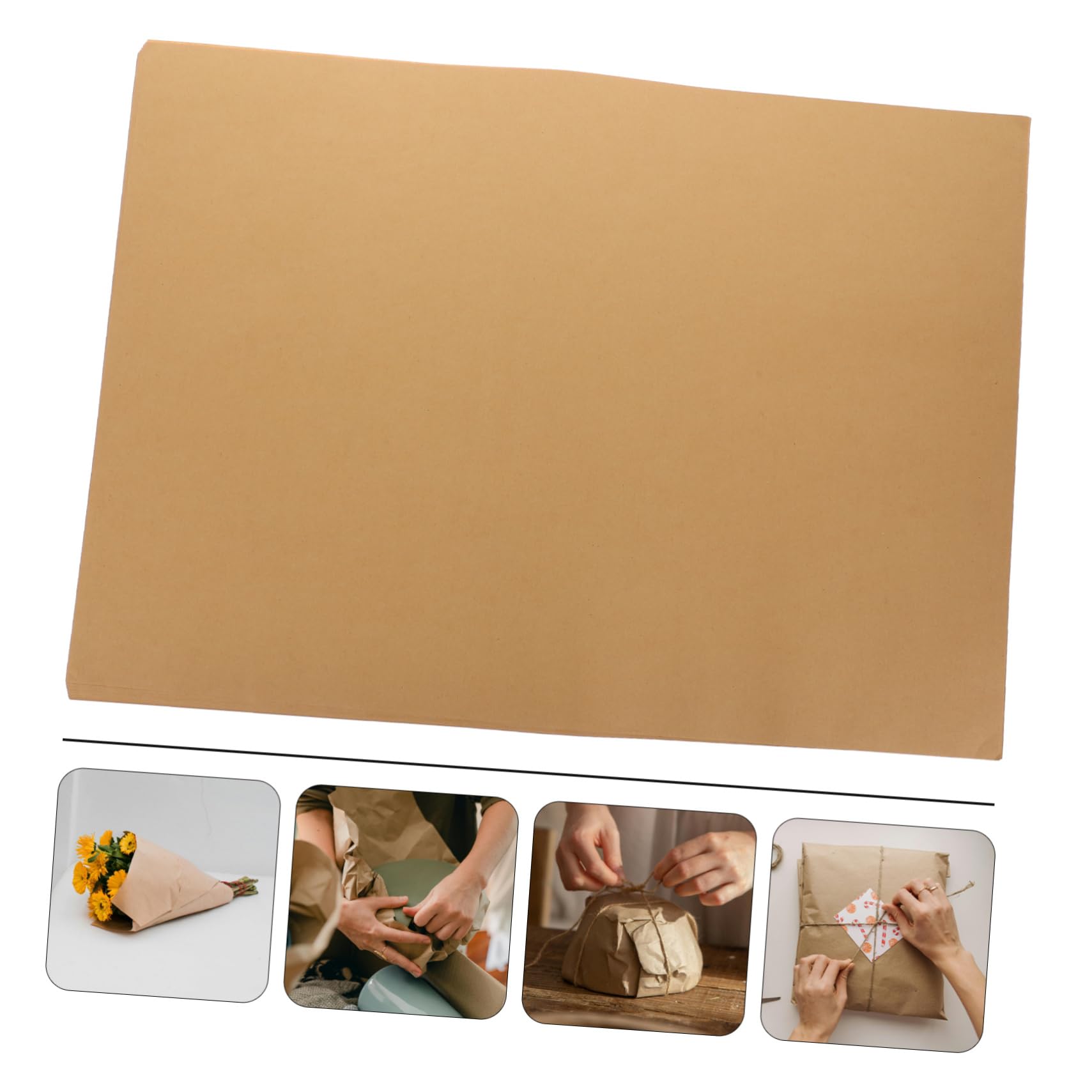 CHILDWEET 100stücke Braunes Packpapier Geschenkpapier Geburtstagspapier Für Männer Verpackungspapier Packbogen Geschenkpapier Für Große Mengen Geburtstagspapierbögen Buchpapier