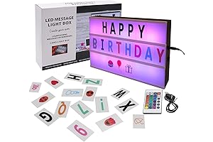 Cinema Light Box - A4 Size 16 Color Changing Light Up Message...