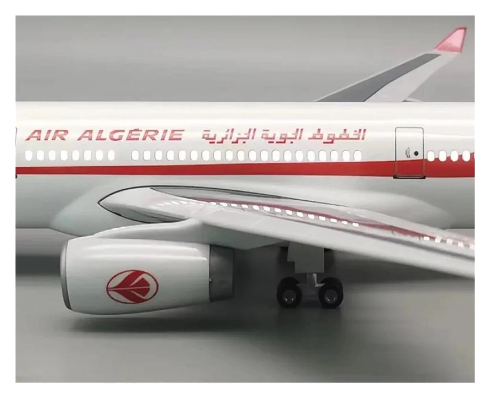 Jouet d'avion en métal moulé sous Pression de 47 cm pour modèle A330 Algérie avec modèle d'avion en résine, Roues métalliques, décoration de Jouet d'avion pour Collection et Affichage