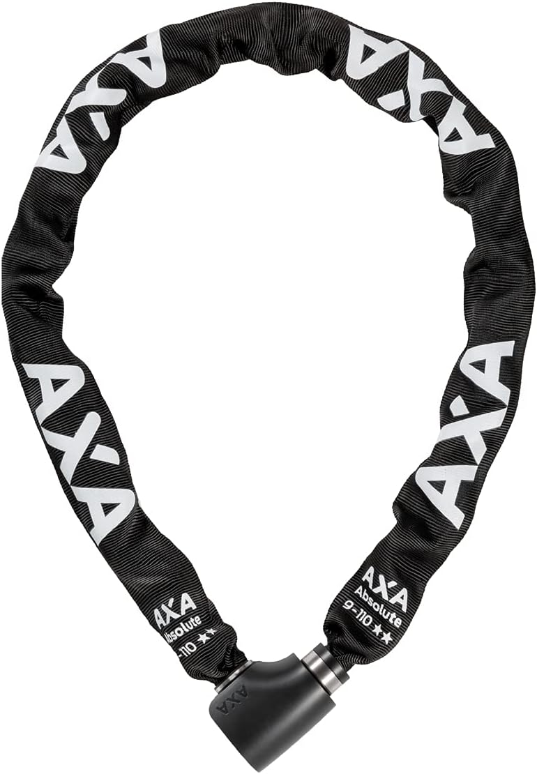AXA59090995SS Absolute 9-90 Chain Lock, Black, 90cm