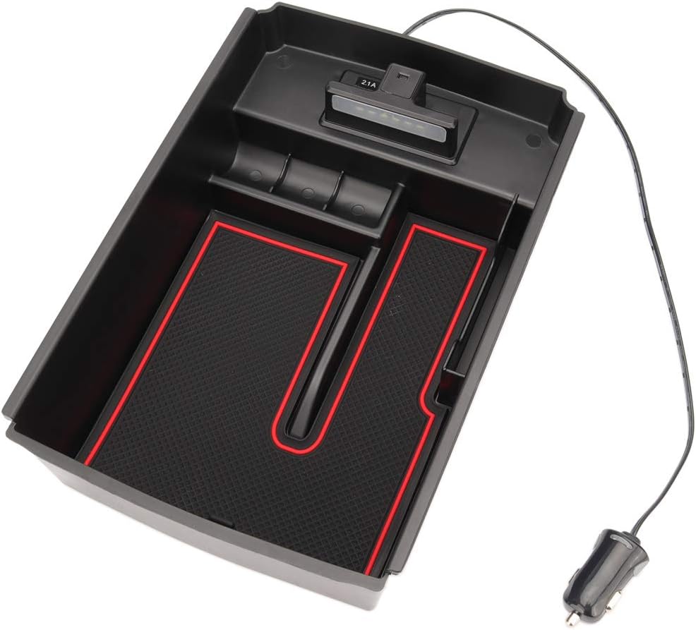 クラウン Crown 210系 後期 専用設計 センター コンソール ボックス トレイ Usb 2ポート 急速充電 Led センサーライト 搭載 年中無休