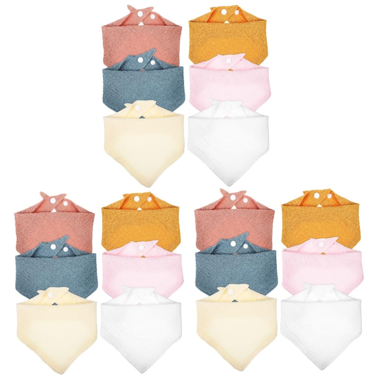 VICASKY 30 Piezas De Tela De Protección Para Bebés Baberos Para La Dentición Del Baberos Triangulares Para Bebés Pañuelos Para és Para és Simples Recién Nacidos