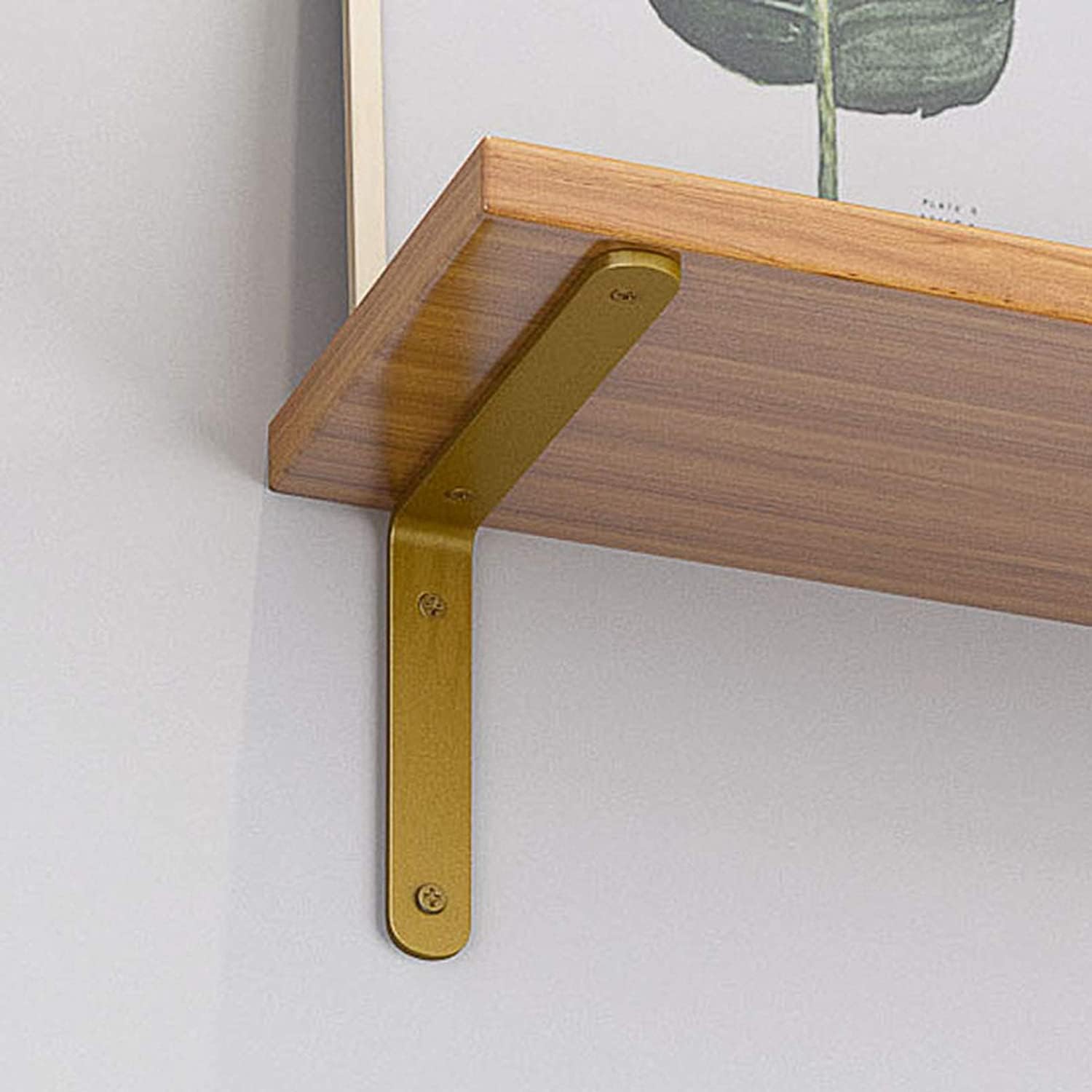 Wall Mounted Shelve Brackets,Board Shelf Brackets,2Pcs Shelf Brackets,Steel Corner Shelf,L Brackets Metal Shelving Brackets,Shelf Supporter,Right Angle Wall Bracket,90 Degree Wall Mounted Floating She