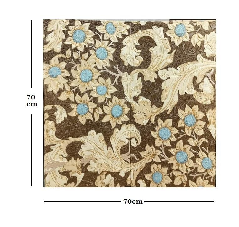Image of Barebeauty 3D Wall Panel Wallpaper, Self Adhesive PE Foam Brick Sticker, Waterproof Wall Covering for Home Decor, 70 x 70 cm (Pack of 1, 5.27 Sq. Ft. Approx)