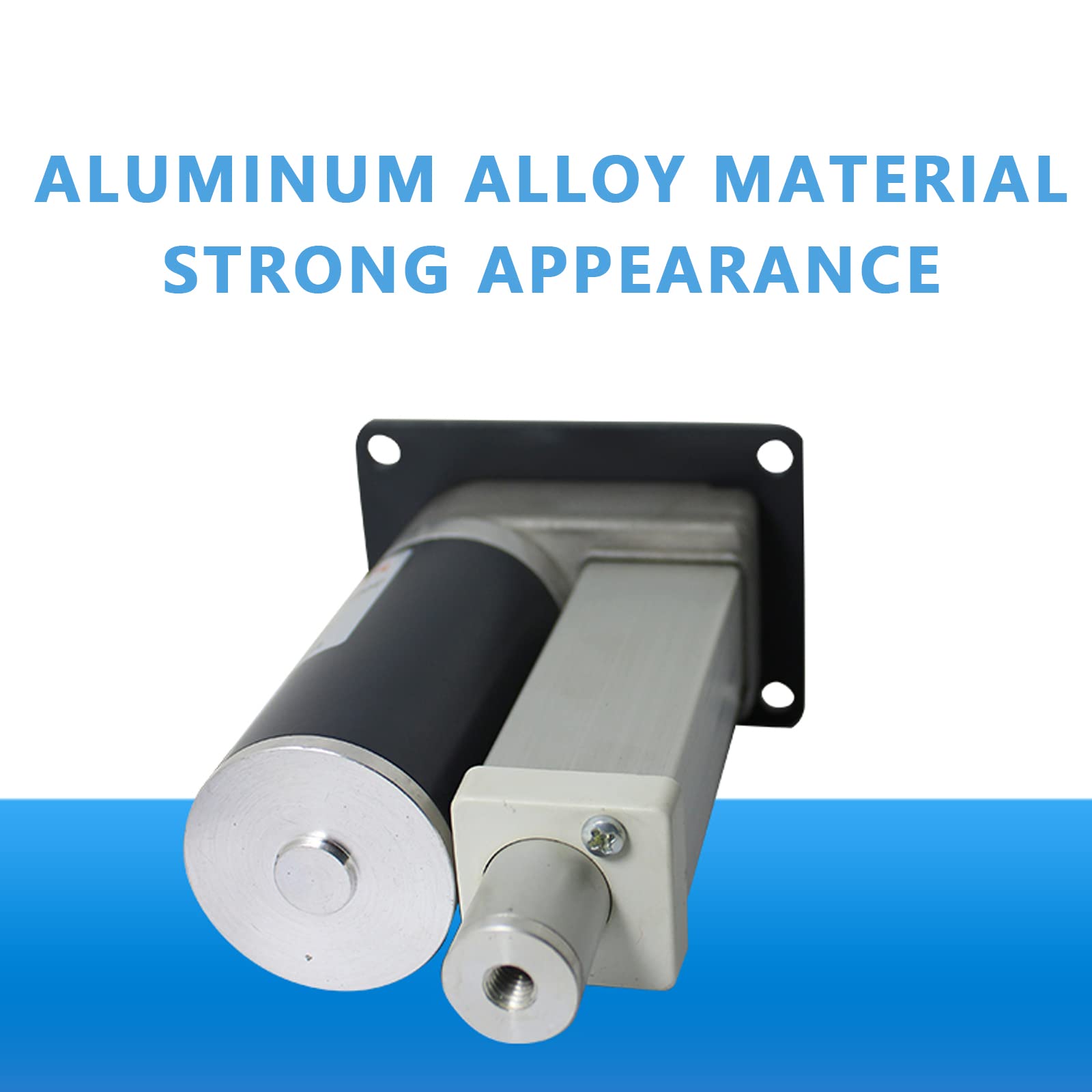 Aluminiowy siłownik liniowy 12 V 24 V, 99,8 kg (1000 N), maksymalny podnośnik, skok 50–500 mm, elektryczny drążek teleskopowy do śledzenia solarnego, automatyki domowej, łóżko medyczne