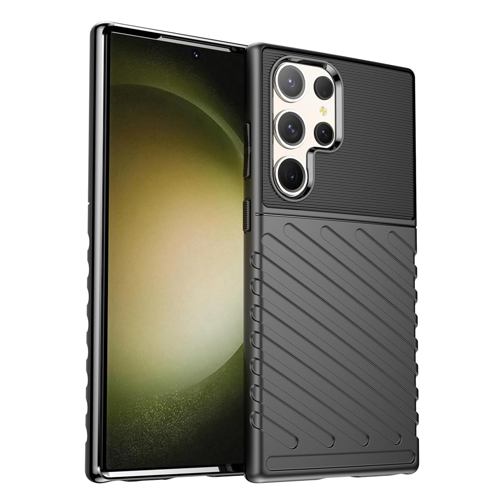 Amazon Brand- Solimo Basic Case for Samsung Galaxy S23 Ultra 5G (Carbon Fiber_Black) (B0CGZSN93N) Amazon Price History, Amazon Price Tracker