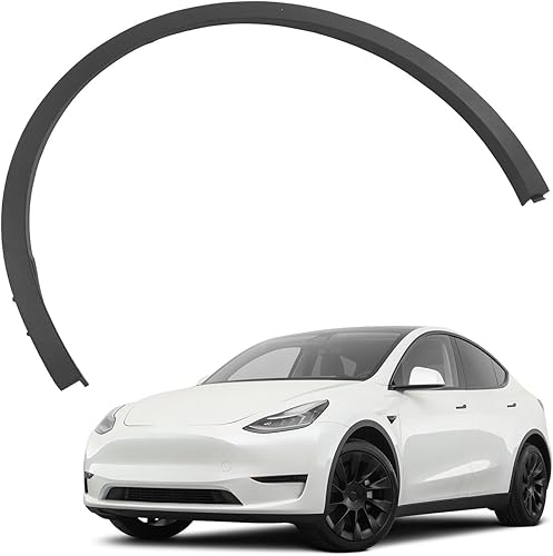 Guardabarros para Tesla Modelo Y, moldura de arco de rueda de guardabarros trasero del lado del pasajero, moldura de rueda lateral del automóvil, disponible en Yaxa Peru