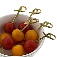 Vista 6 de Perfect Stix Bamboo Pick 4 Púas de nudo de bambú de 300 quilates, cóctel y Hors' D'Oeuvre, 4 pulgadas (paquete de 300)