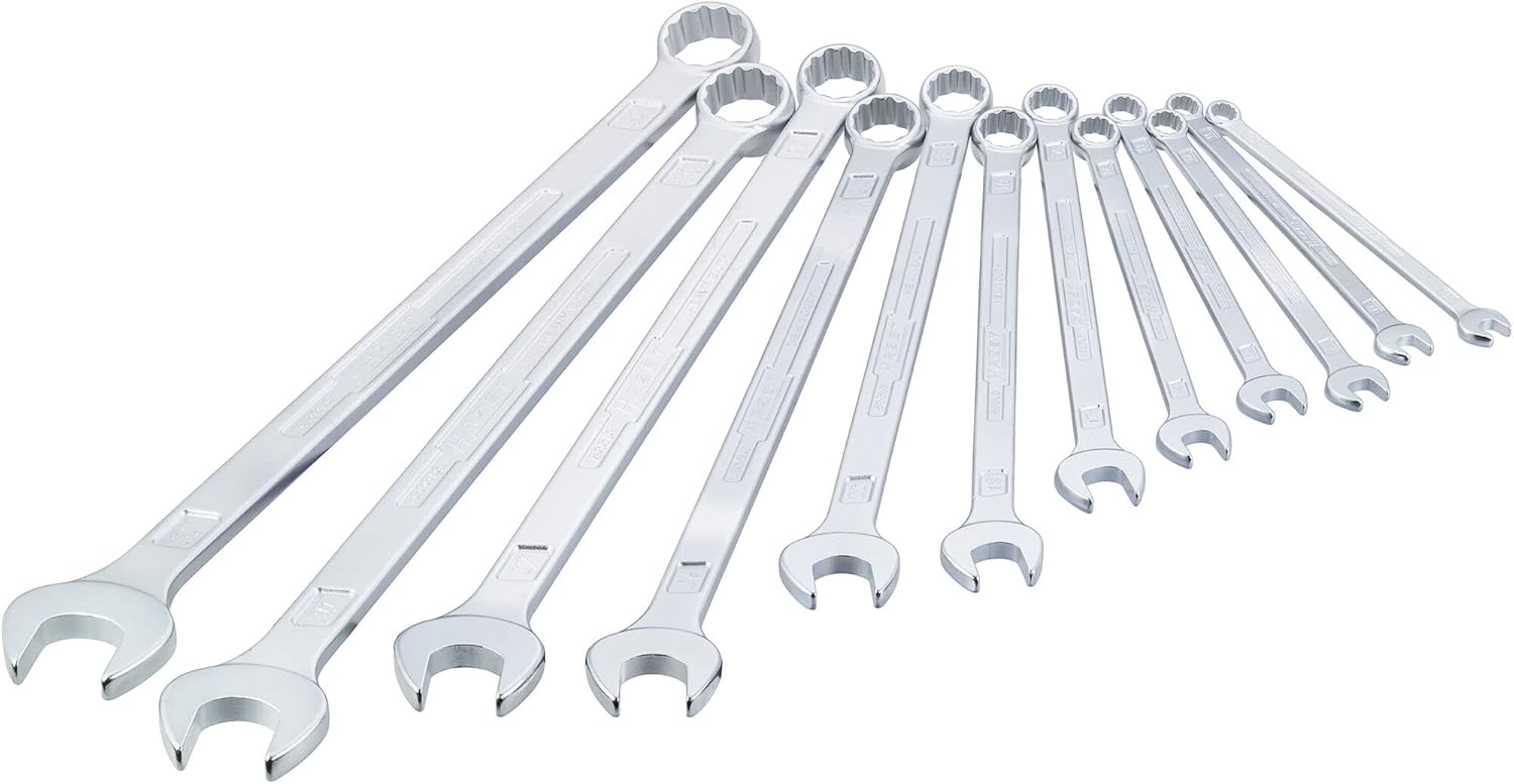 HAZET 600LG/12 Combination Long Wrench, Set of 12
