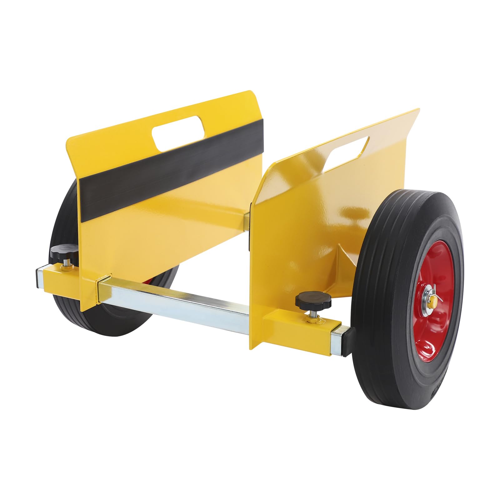 Plattentransportwagen Klemmwagen 490 kg, Ausziehbare Seitenwand Transportwagen, Transporthilfe Plattenroller Plattentransporter, Rollbrett Werkstatt, Plattformwagen, Gelb