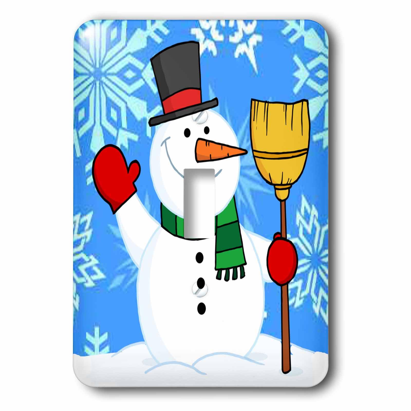 Bonhomme de neige interrupteur a bascule decoration salon