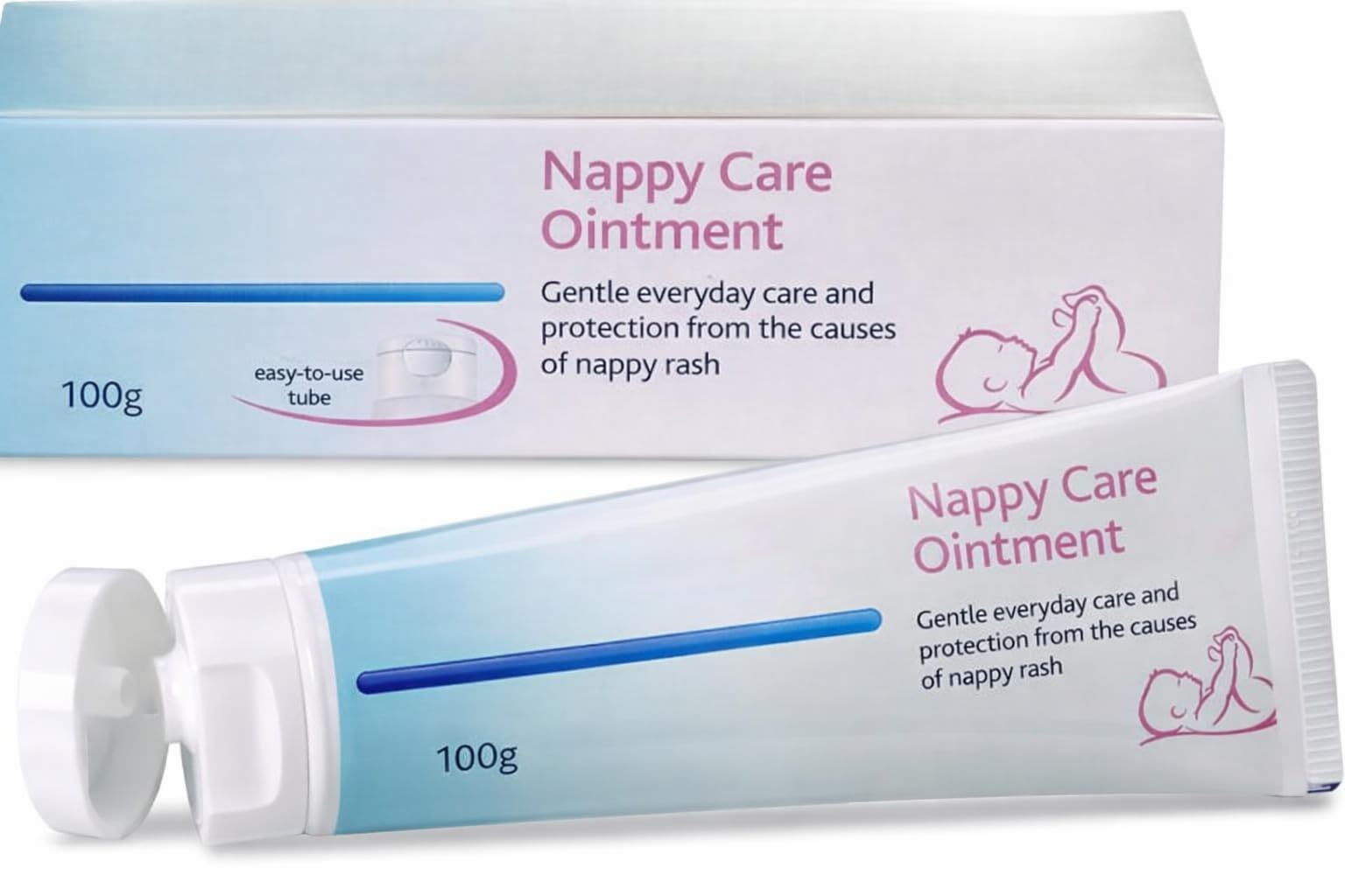 Nappy Rash Ointment 100g – Protects Gently Skin Damaged by Nappy (Diaper) Rash