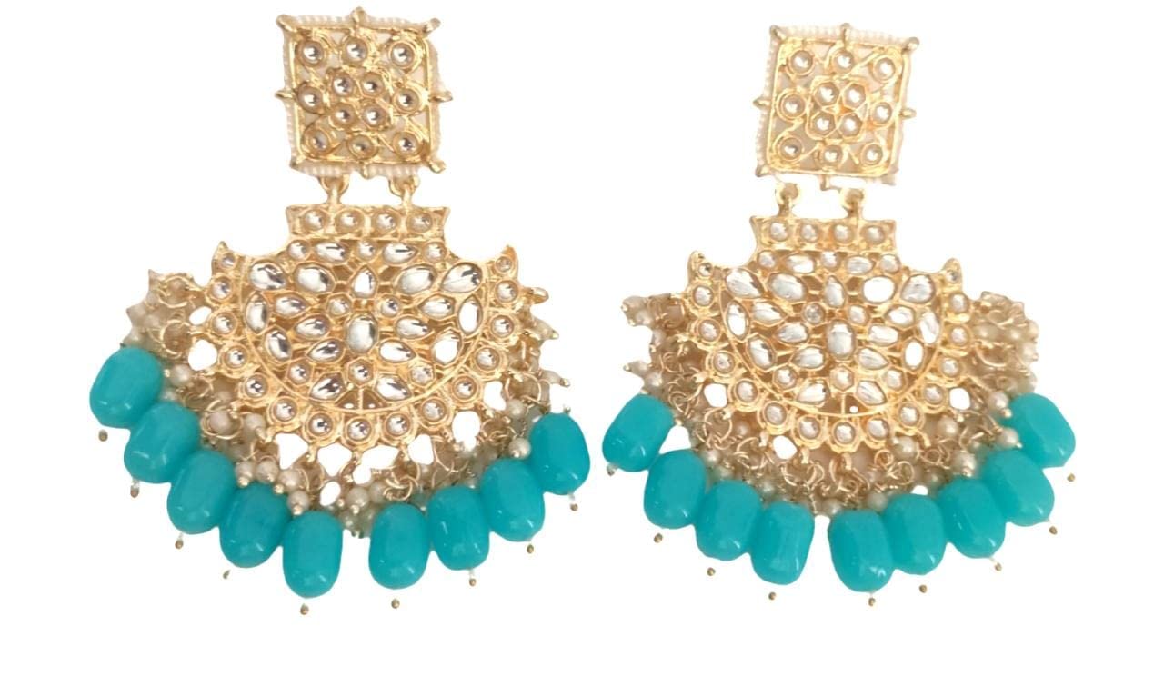 See full amazon price history chart for V FASHION JEWELLERY Traditional Pearl Work Kundans & Pearls Chandbali Earrings For Women Firoji Color V FASHION JEWELLERY Traditional Pearl Work Kundans & Pearls Chandbali Earrings For Women Firoji Color (B0BCX9V2SB) Amazon Price History, Amazon Price Tracker