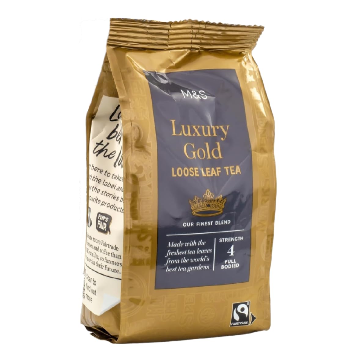 M&S Luxury Gold Loose Leaf Tea, Full Bodied, Finest Blend, Strength 4, Fairtrade, 250g (1 Pack)