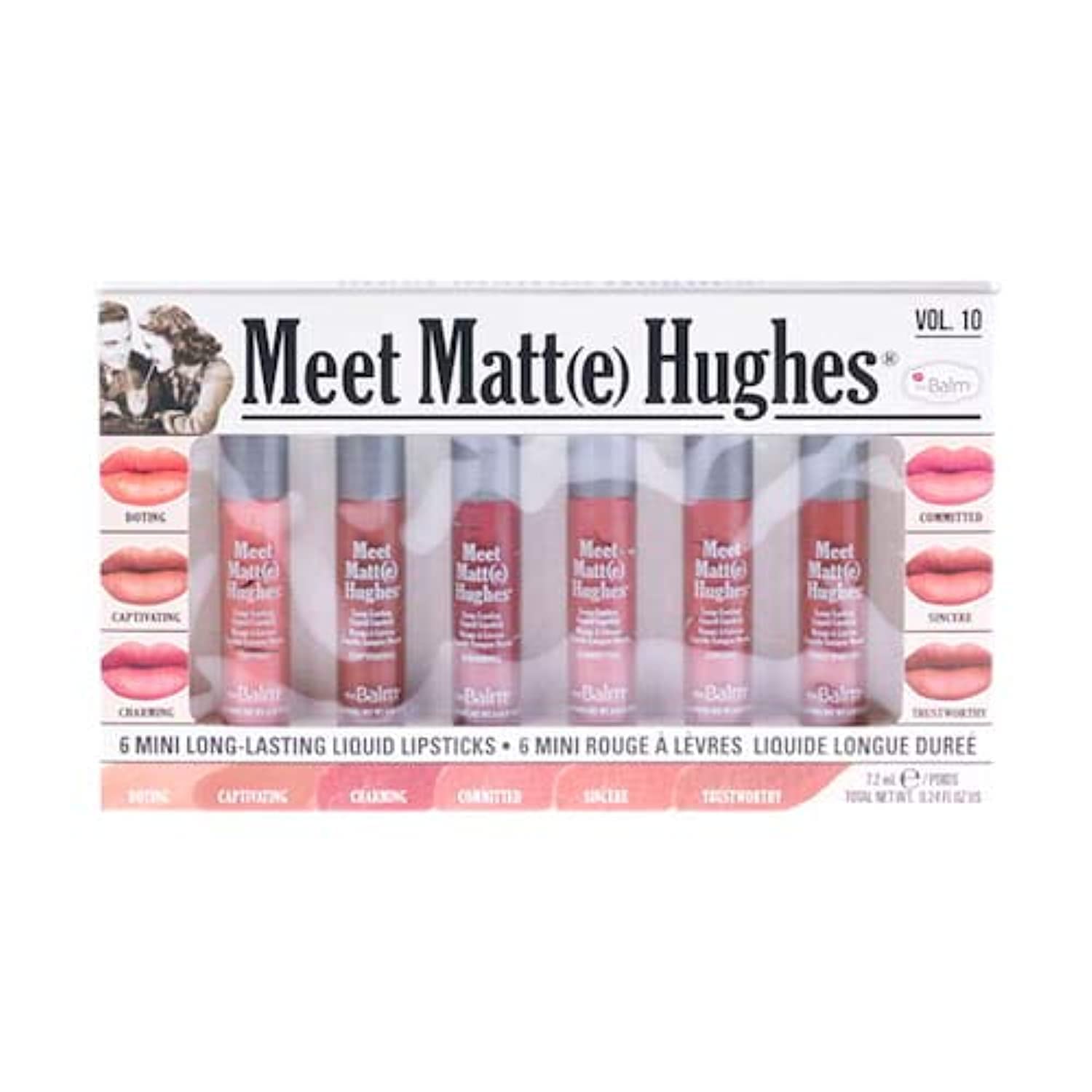 theBalm The Balm Meet Matte Hughes 6 Pieces Lip Gloss Mini Kit #10, 7.2 ml