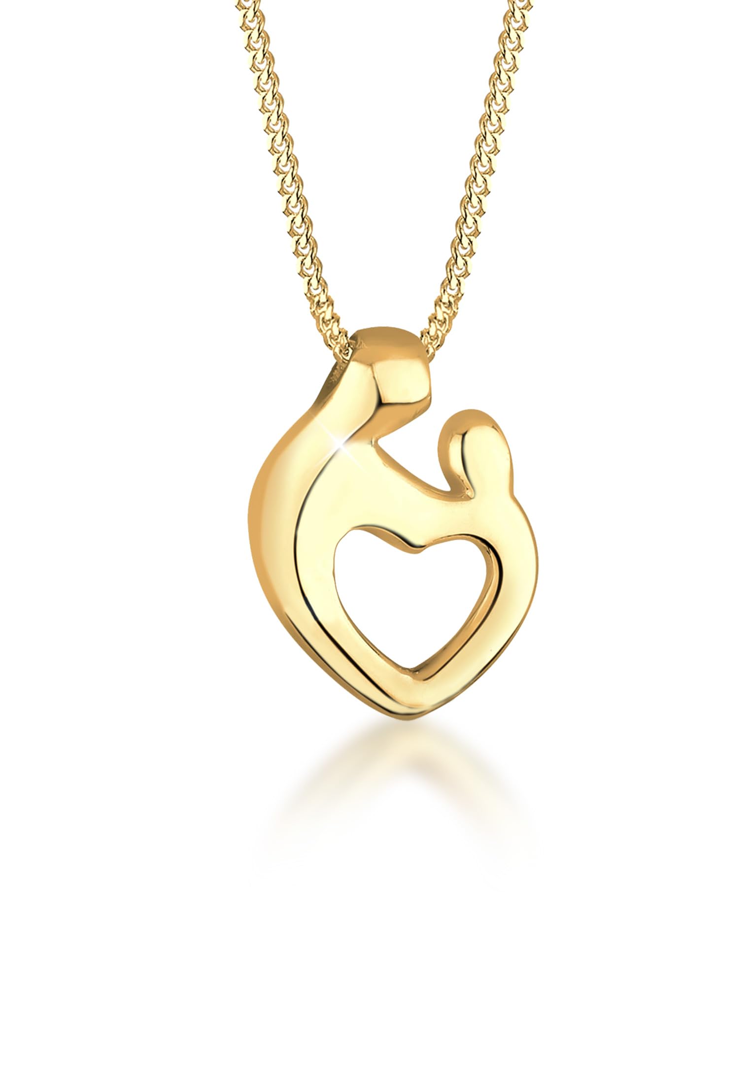 Elli Collares Mujeres Madre Hijo Corazón Relación en Plata de Ley 92