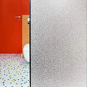 MOCOCO Sparkle Frosted for Bathroom Privacy Window Film Frosting Film Window Sticker Frosted Vinyl Sheets for Front Door Sidelight Small Windows (12x25 Inch)