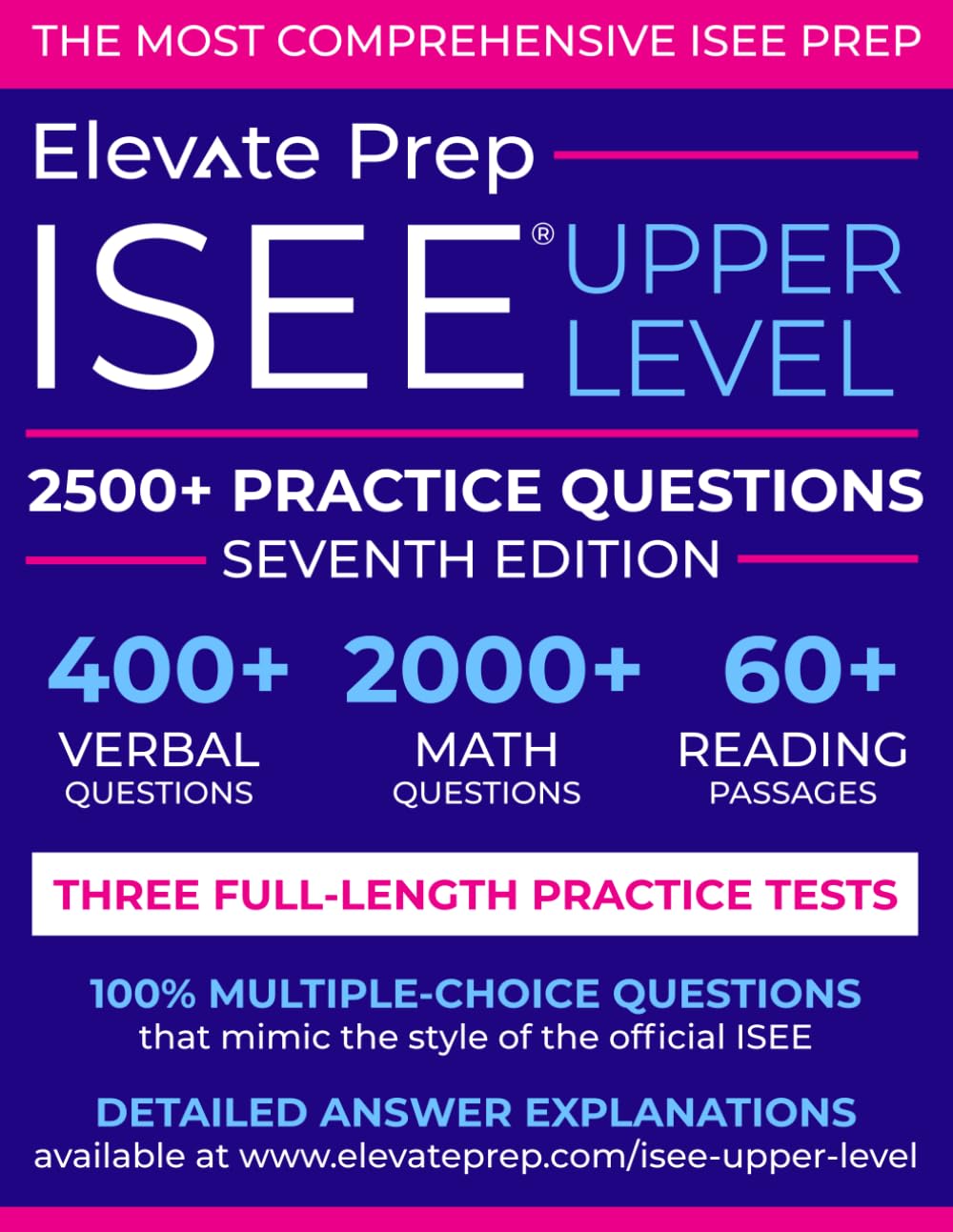 ISEE Upper Level: 2500+ Practice Questions: Prep, Elevate: 9781688121454: Amazon.com: Books isee-upper-level-2500-practice-questions-prep-elevate-9781688121454-amazon-com-books