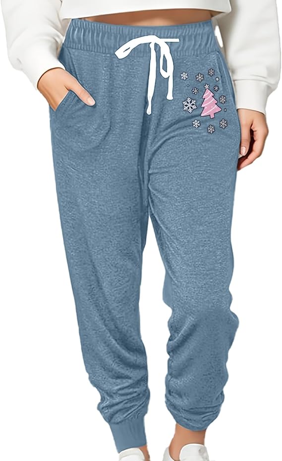 Women Baggy Sweatpants with Pockets Lounge Womens Pajama Pants Female Trouser