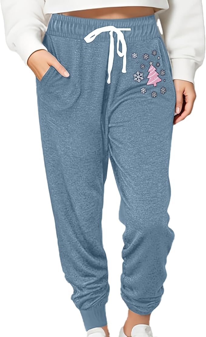 Women Baggy Sweatpants with Pockets Lounge Womens Pajama Pants Female Trouser