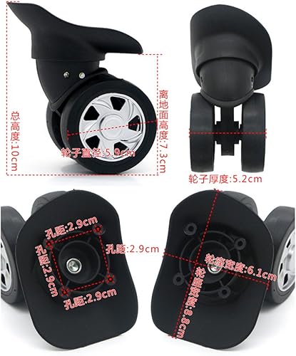 Miniatura 2 de Ruedas de repuesto para equipaje W120# (Di Long) Kit de repuesto para reparación de ruedas de maleta