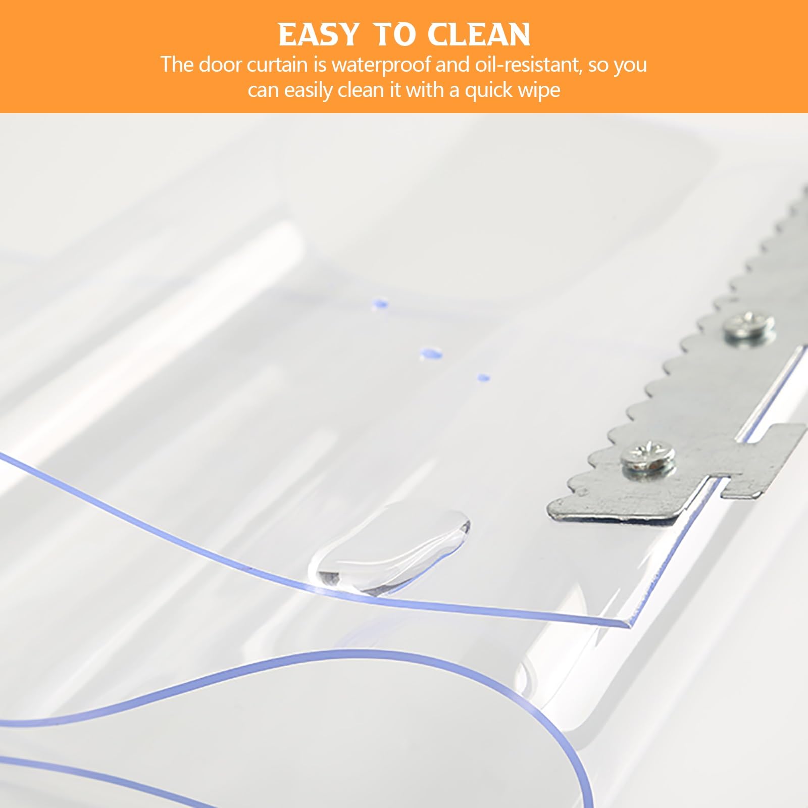 Rideau à Lanières PVC Rideau industriel à lanières Épaisseur 2,8 mm Isolant Rideau de Porte lanieres Grande transparence Facile à installer Convient à une utilisation intérieure et extérieure(