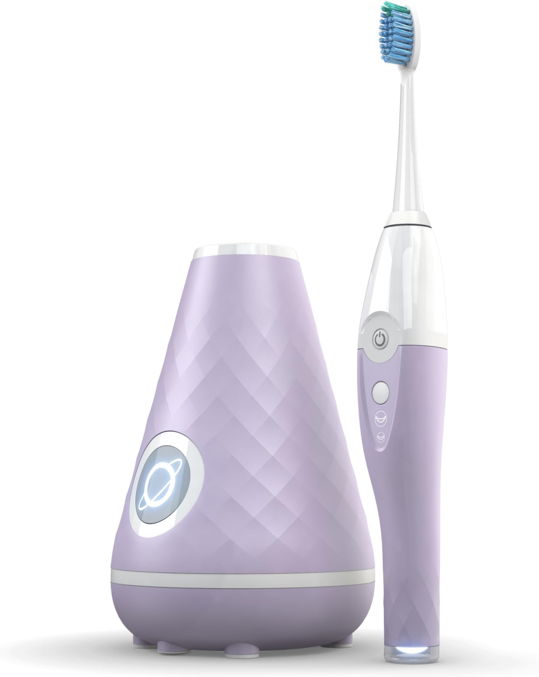 UV Sanitizing Sonic Toothbrush and Cleaning Station, Electric Toothbrush, Dual Speed Setting, Lilac Bliss