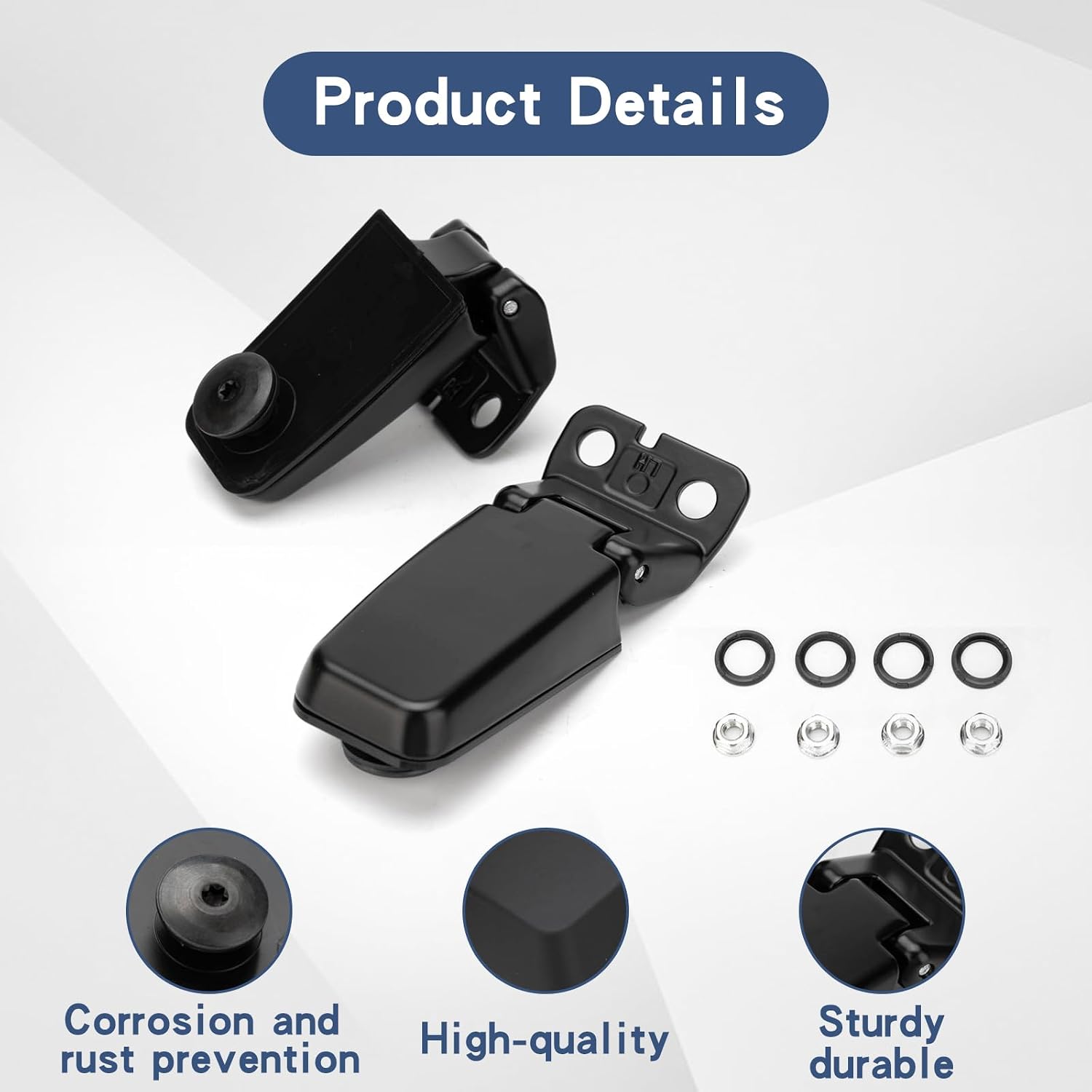 Rear Window Hinge Liftgate Glass Hinge Kits Right & Left | Compatible with 2004-2010 Infiniti QX56 | 2005-2015 Nissan Armada, 2004 Nissan Pathfinder Armada | Replaces# 90320-7S000, 90321-7S000