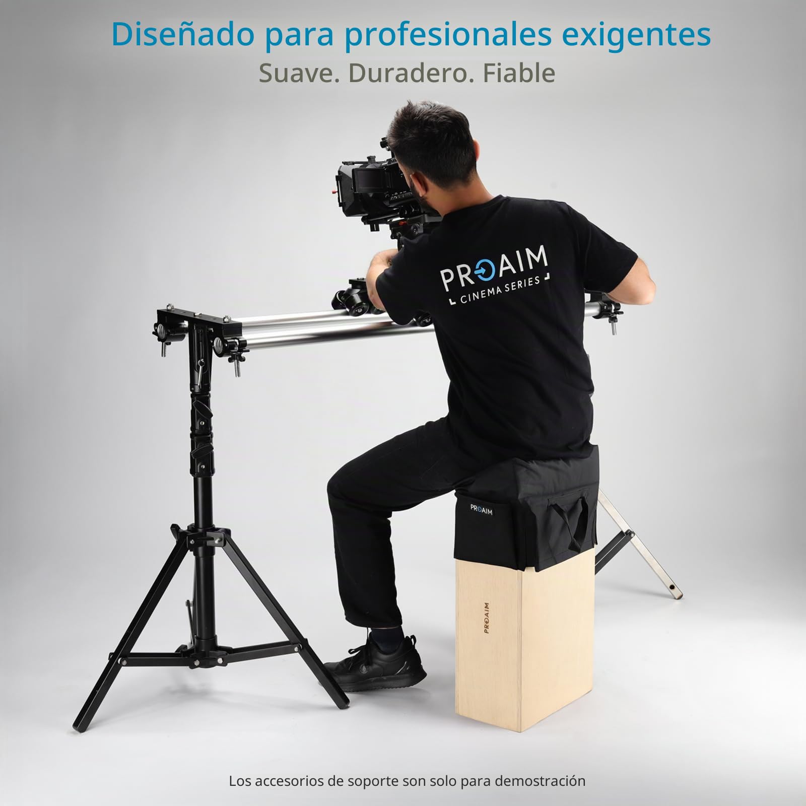 Juego PROAIM Appl-Box de 4 Cajas para Cine, Foto y Estudio, marrón Claro. | Contrachapado de 12 capas en tamaños completo, medio, cuarto y pancake; con asas para cámaras, luces y utilería.