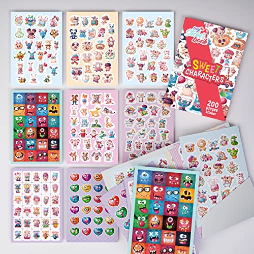 colortouch Sweet Pack Sticker Set, 1200 Pieces Stickers, Photo Album - Image 3