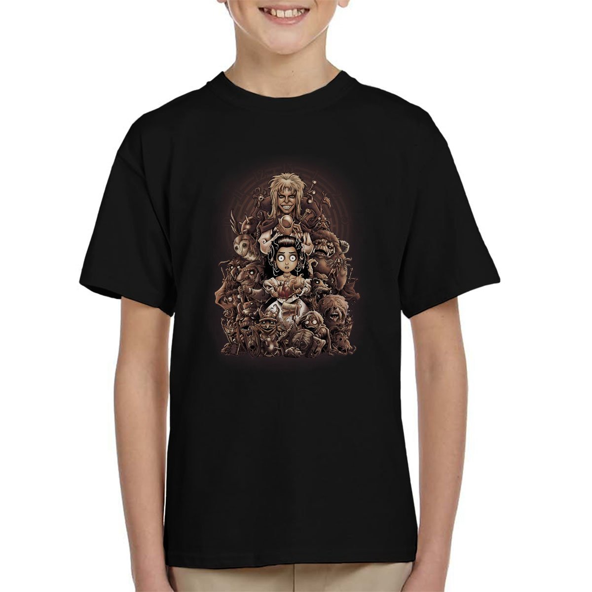Cloud City 7 Black Labyrinth Thirteen Hours Tim Burton Kid's T-Shirt