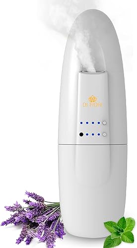 DI FIORI Difusor de aceite esencial sin agua - Difusor de aroma, portátil enchufable, difusor de aceite para habitación grande, difusor de