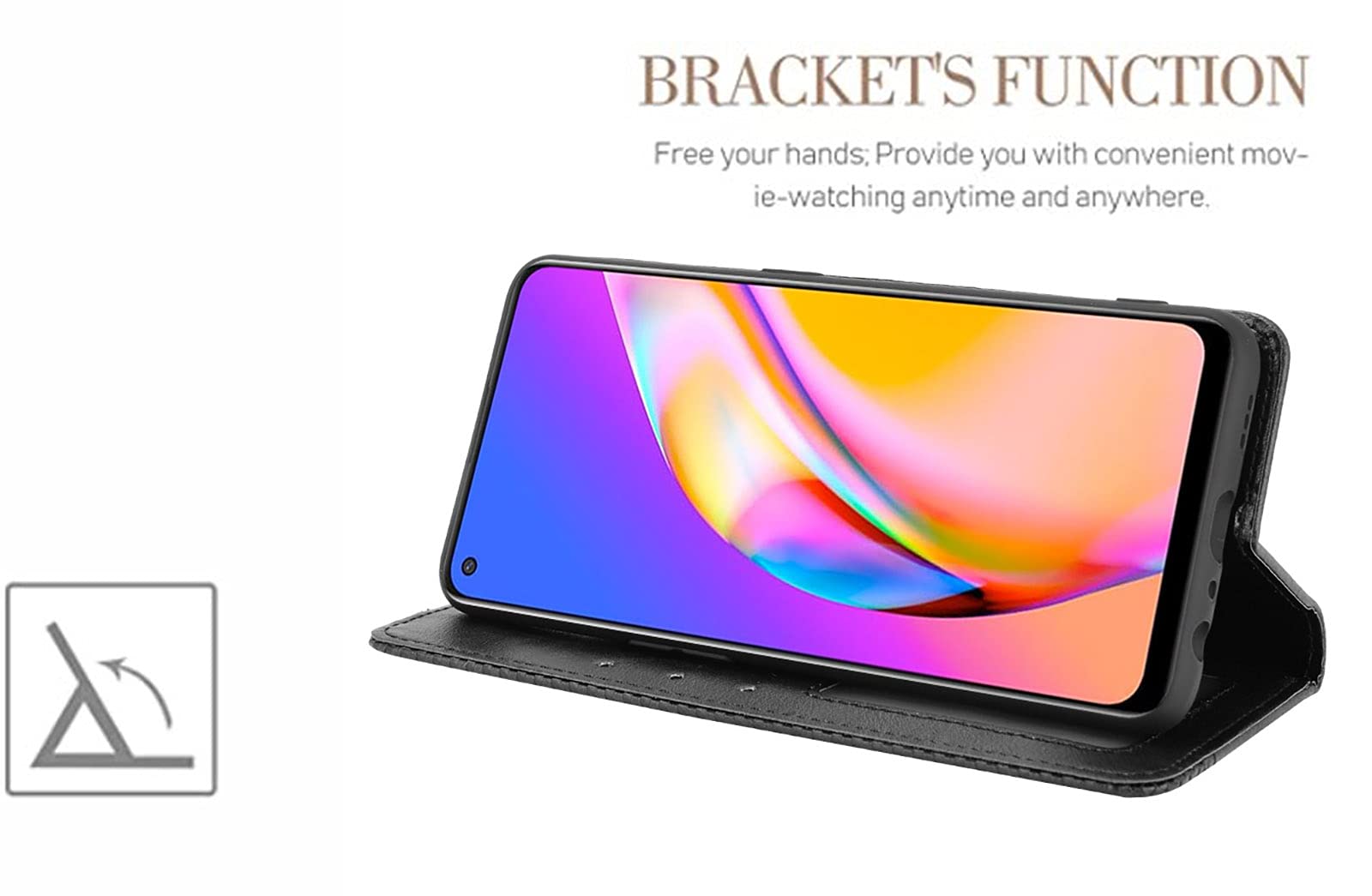 GOKEN Cover per Oppo A94 5G / Reno 5Z 5G (Reno5 Z 5G