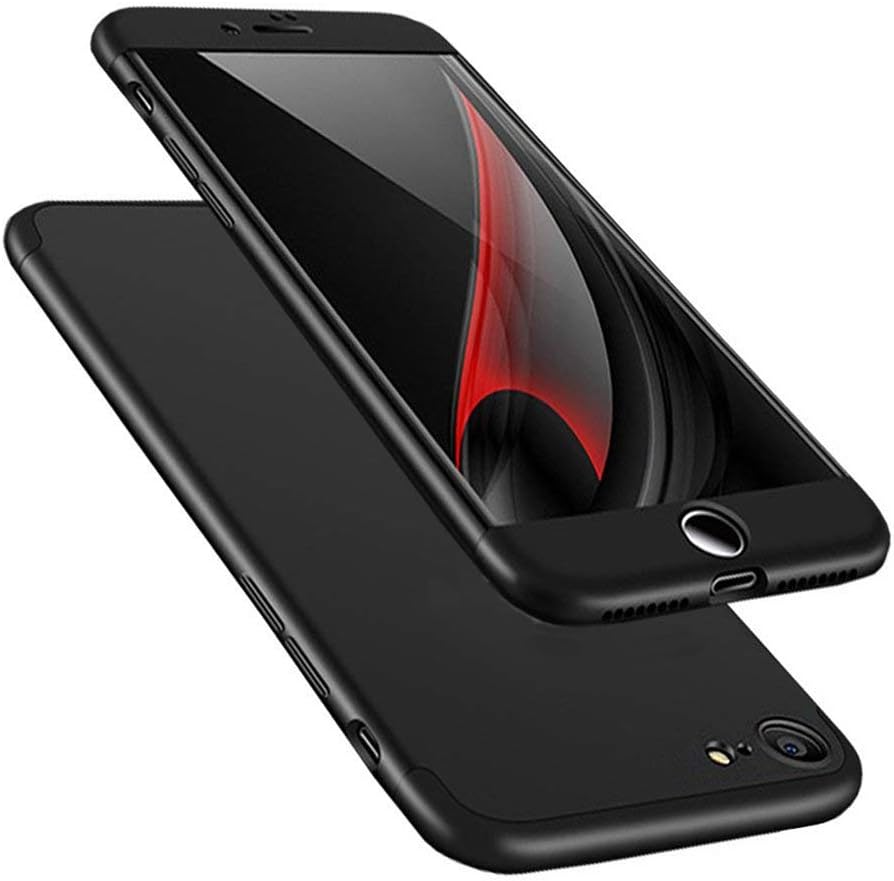 Samhe for iPhone 6 Plus Case, 3 in 1 Ultra-Thin Hard Cover 360 Degree Protection for Apple iPhone 6 Plus (Black)