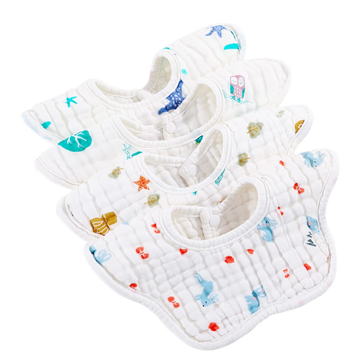 ibasenice 12 Pezzi Bavaglini Bavaglino In Cotone Bavaglino Per Bambini Per Bambini In Cotone Per Il Ruttino Pranzo Semplice In Per