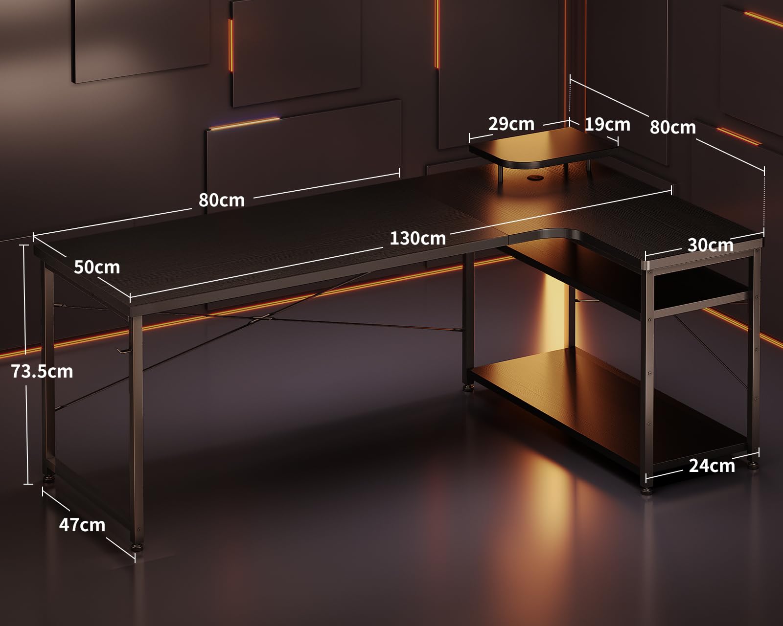 大特価■幅130 電動昇降デスク L字型 ゲーミングデスク スタンディングデスク 大特価□幅130 電動昇降デスク L字型 ゲーミングデスク