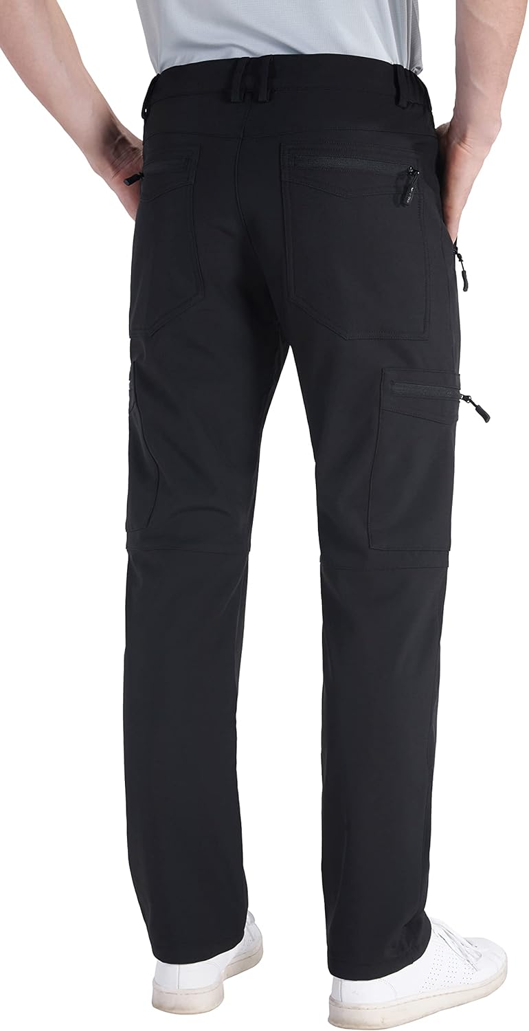 clothin Men's Insulated Pants Fleece Lined Snow Pants Softshell Water and Wind-Resistant - Image 2
