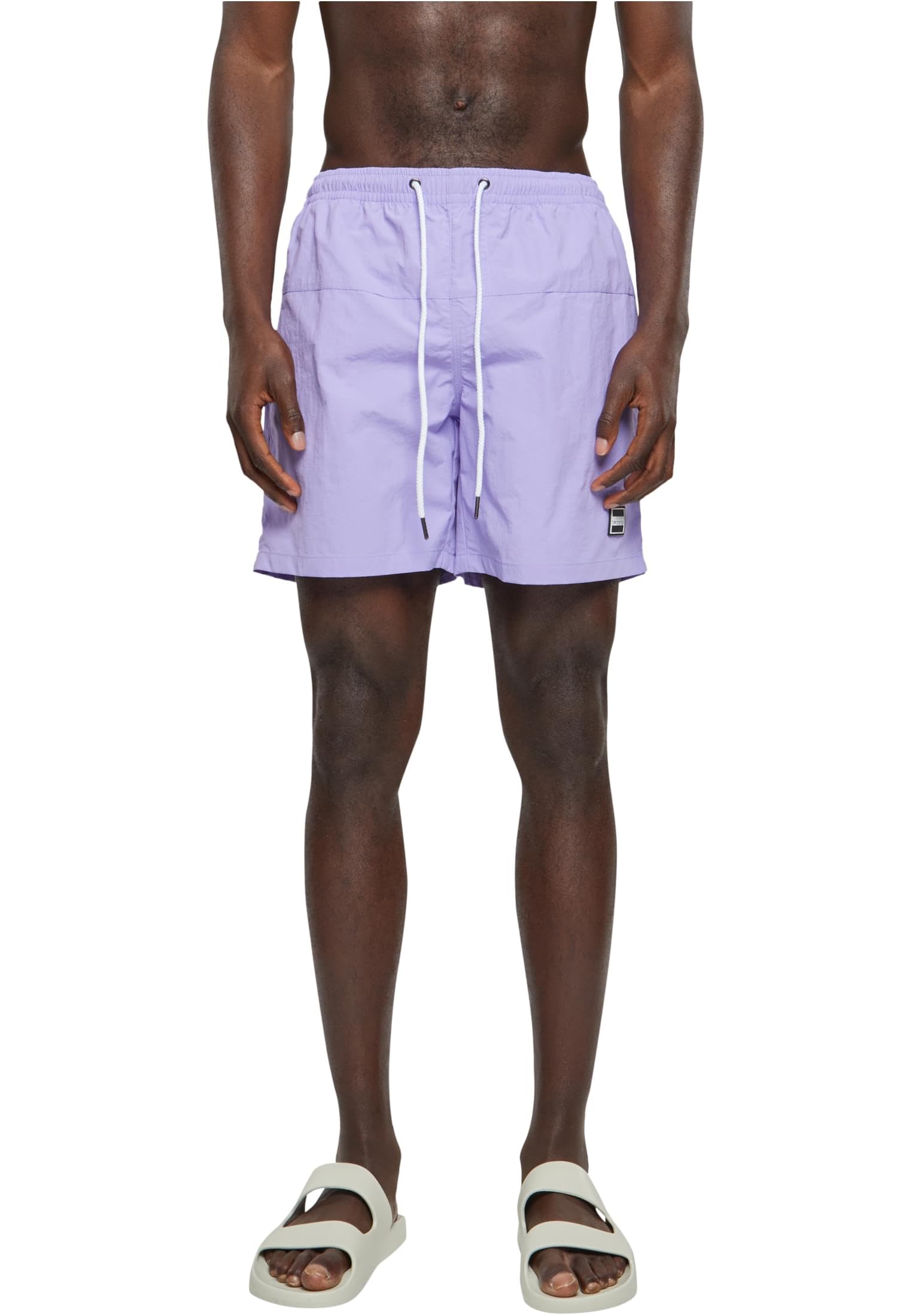 Urban Classics Men's Lavender Block Swim Shorts, M