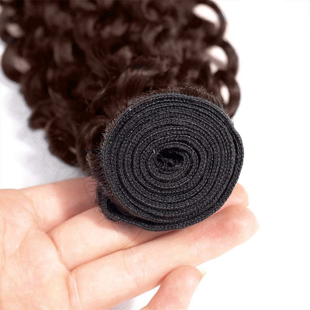 Creuost Human Hair Bundles #4 Chocolate Brown Deep Wave Weave 3 Bundles Total 300g Unprocessed Glueless Virgin Double Weft Human Hair Extension 22 24 26 Inch - Image 4