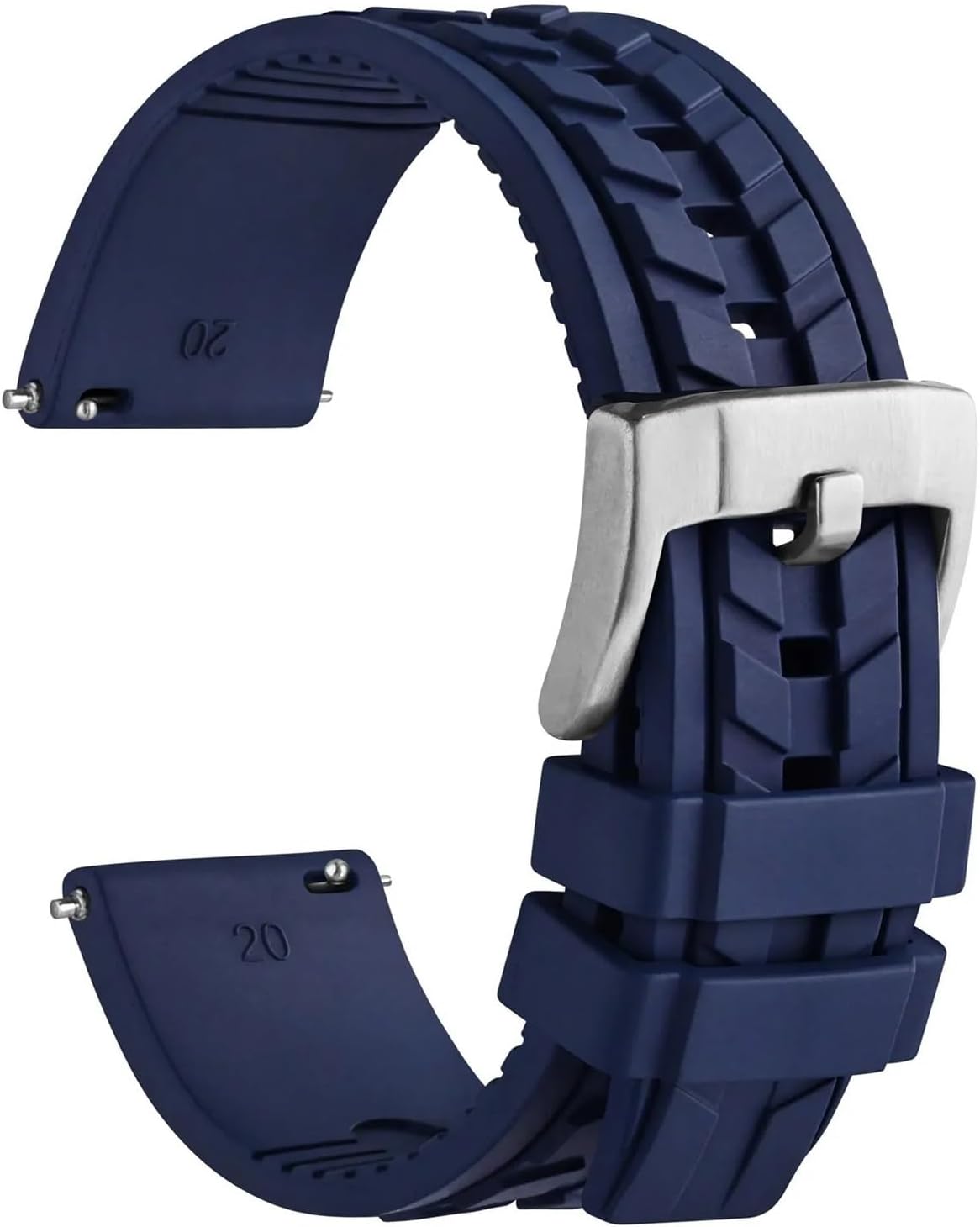 CAREG Rubber Watch Straps For Men And Women 20mm 22mm Black Blue Orange Red Green Grey Replacement Bands Durable
